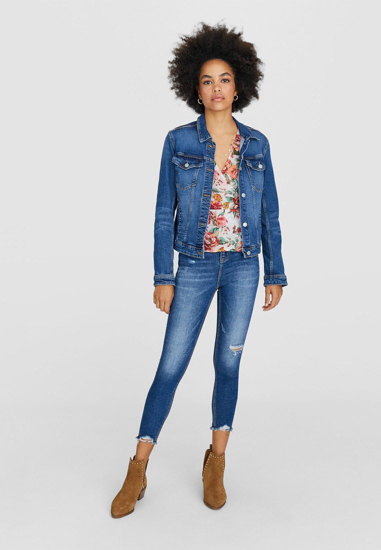 stradivarius jeans jacket