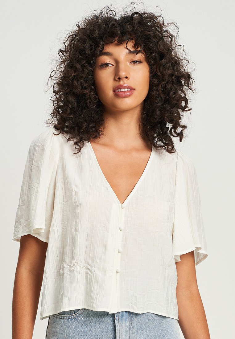 SÁVEL MADELINE - Bluzka/biały - Zalando.pl