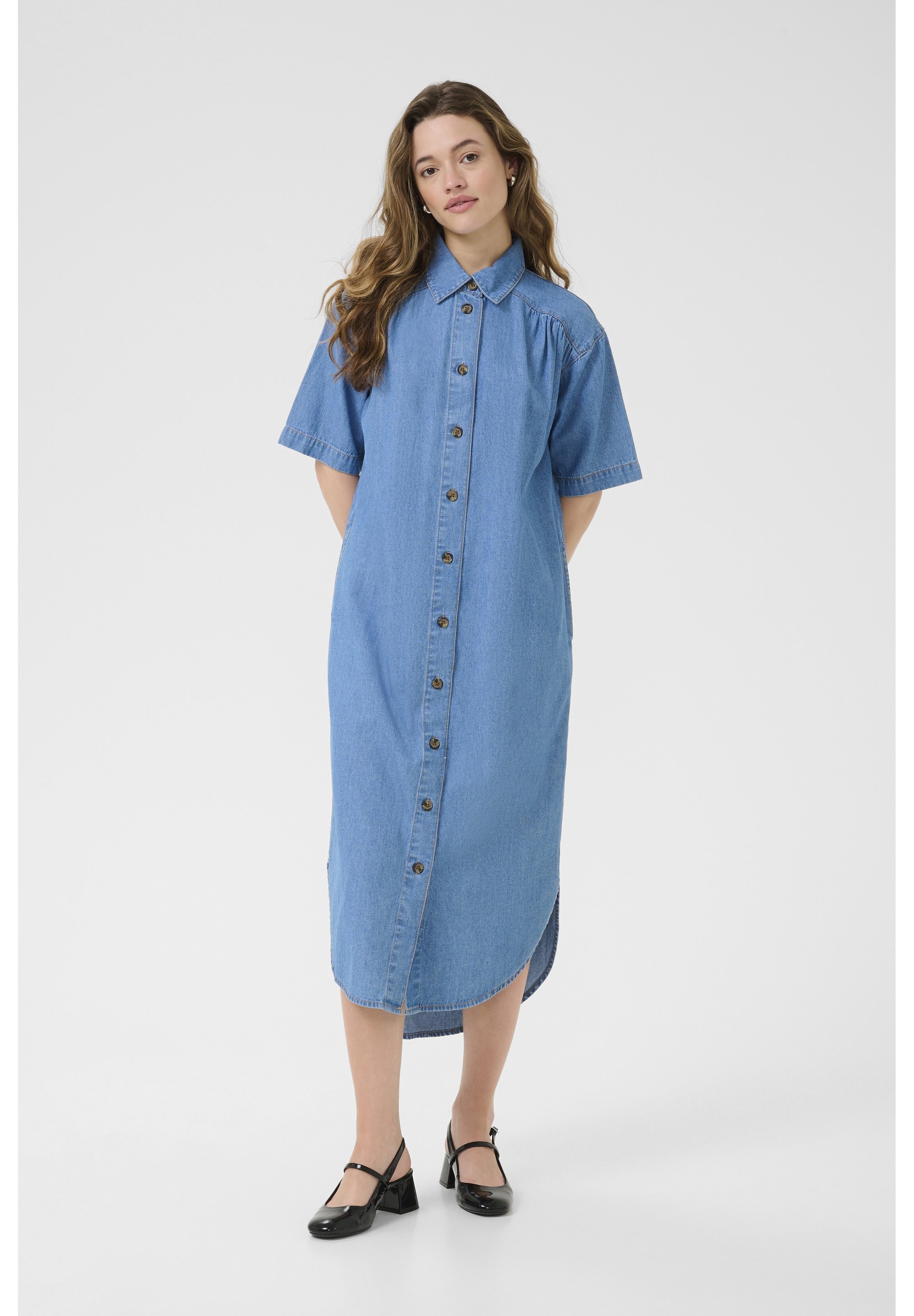 Kaffe KALUISE - Denim dress - medium blue chambray/blue denim - Zalando.co. uk Kaffe KALUISE - Denim dress - medium blue chambray/blue denim - Zalando.co. uk