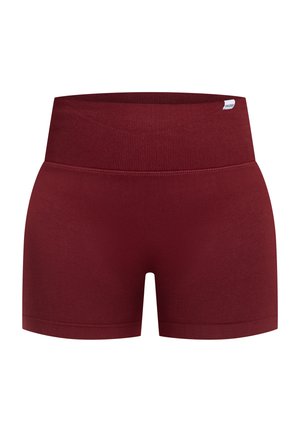 Smilodox, HIGH WAIST SHORTS ELVIA - Korte sportsbukser - bordeaux