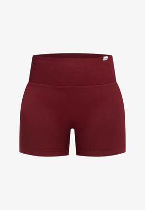 Smilodox, HIGH WAIST SHORTS ELVIA - Korte sportsbukser - bordeaux