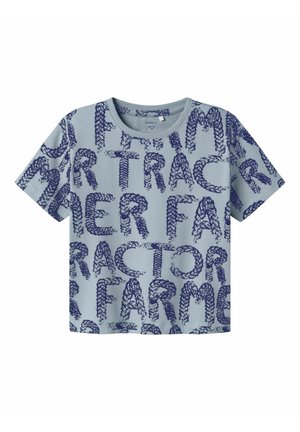 Name it REGULAR FIT - T-shirt imprimé - dusty blue