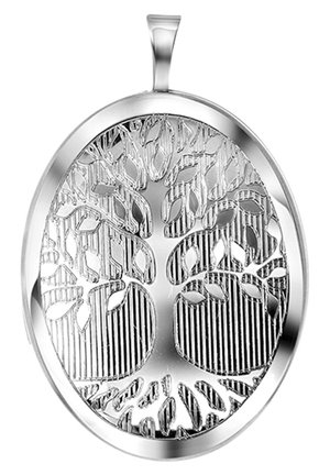 LEBENSBAUM MEDAILLON - Hanger - silver