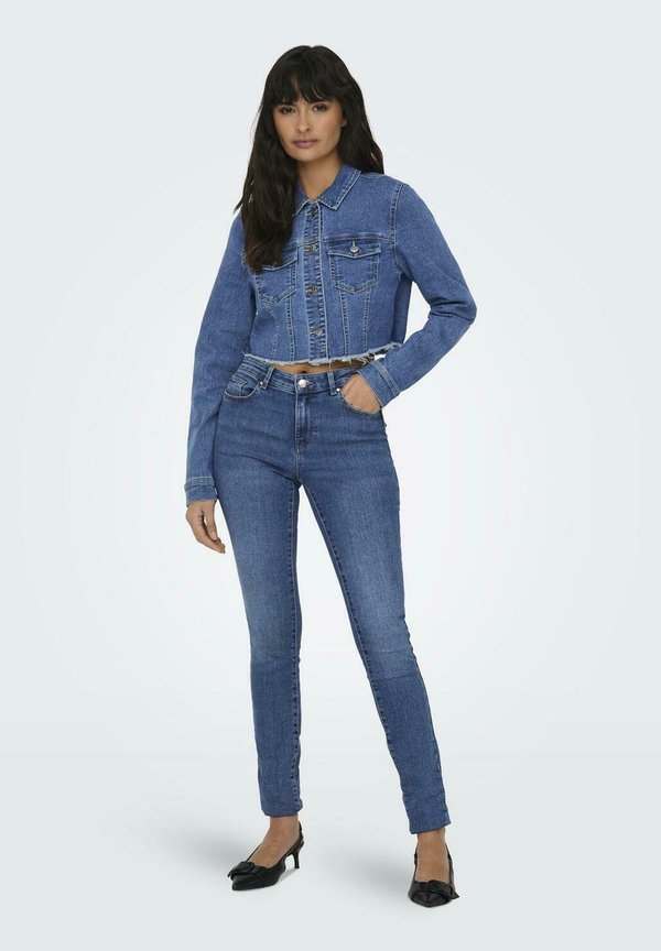 ONLWONDER CROPPED - Denim jacket - blau3