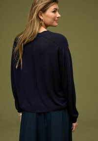 Next BUTTON UP - Chaqueta de punto - navy blue