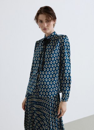 Calliope, CAMICIA FANTASIA - Button-down blouse - var ottanio