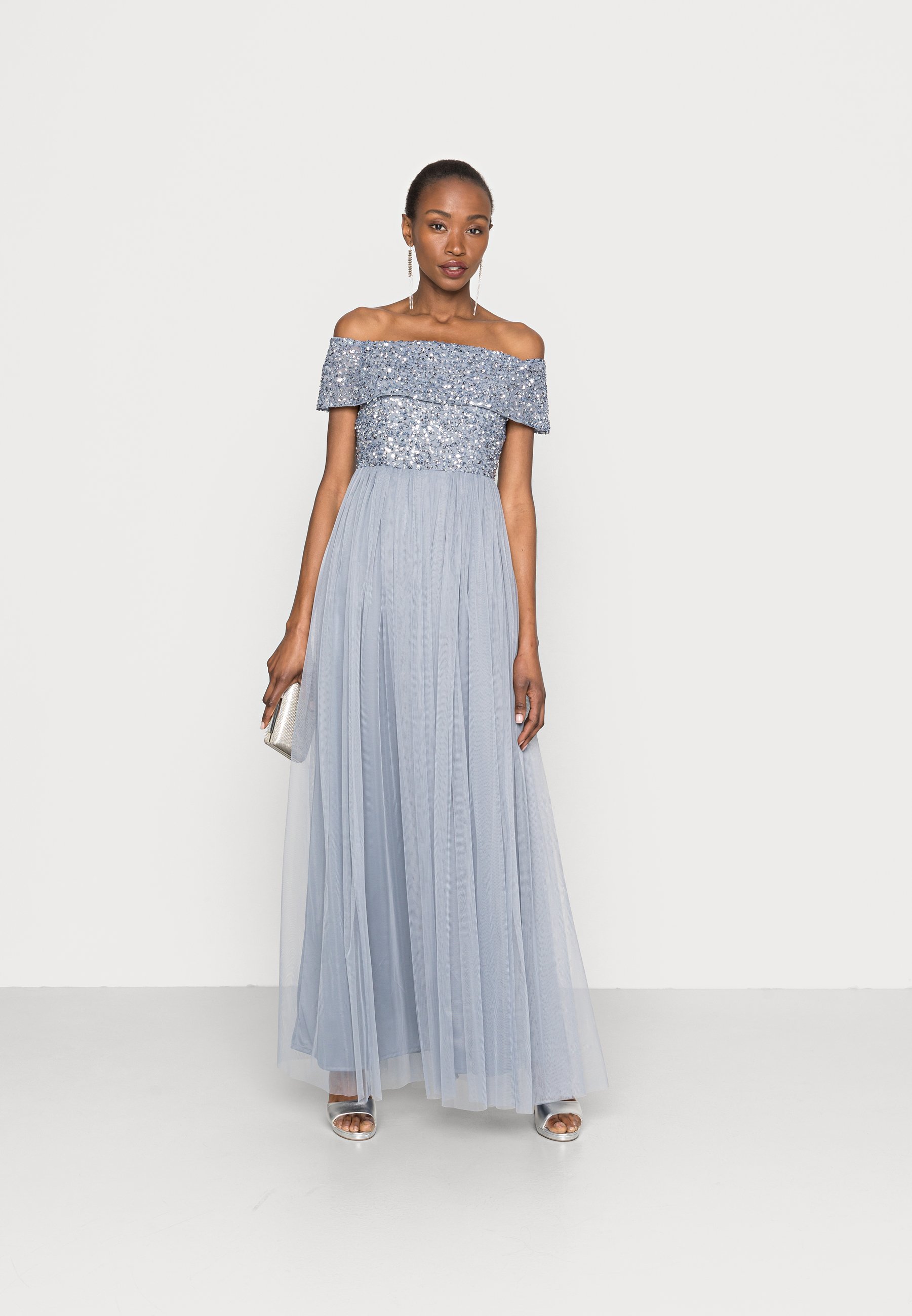 Maya Deluxe DELICATE SEQUIN BARDOT 