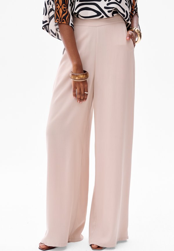 QUEEN - Stoffhose - beige