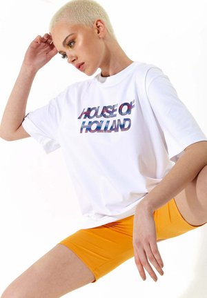 House of Holland IRIDESCENT TRANSFER - Print T-shirt - white