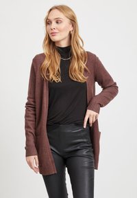 VILA VIRIL OPEN CARDIGAN - Cardigan - puce