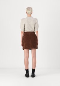 Pieces PCRILLO SKIRT - Minihame - fondue fudge