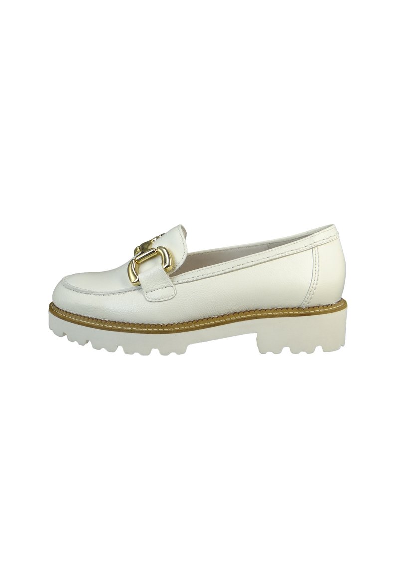 Gabor DAMEN  HALBSCHUHE LOAFER 45.246 WEISS 20 LATTE LEDER - Zapatos sin cordones - latte