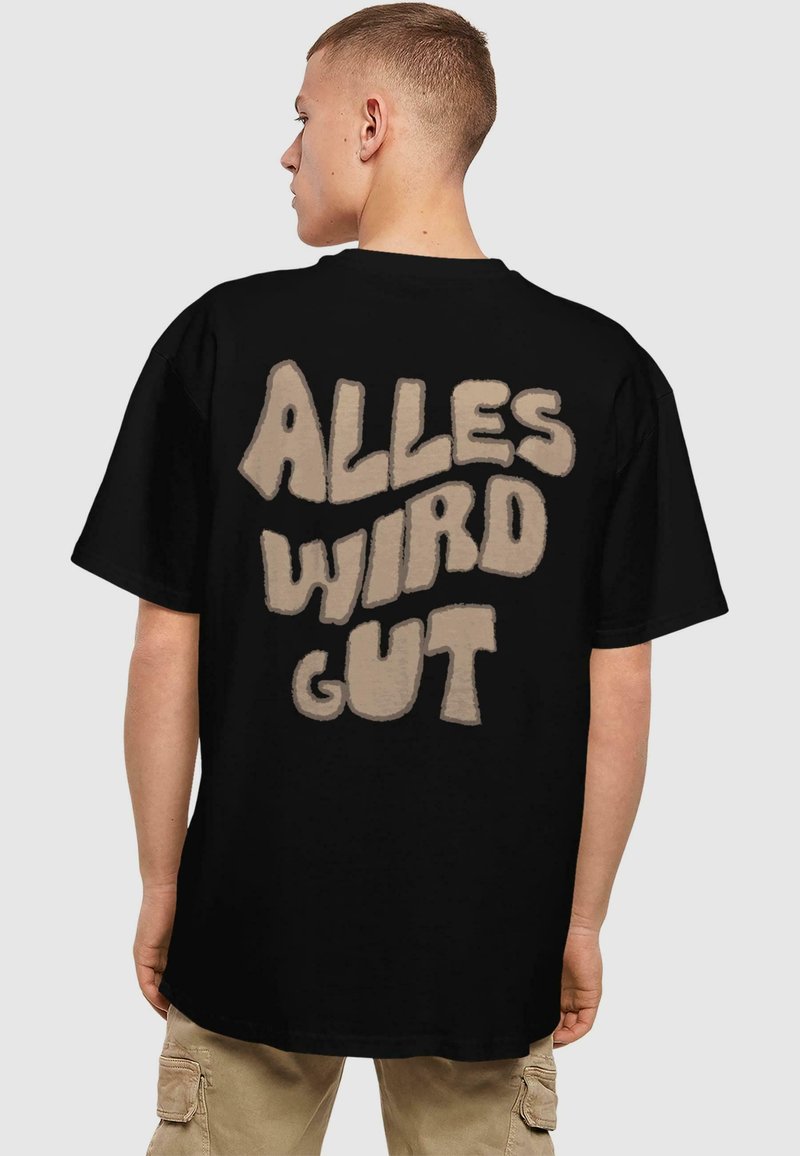 Merchcode ALLES WIRD GUT HEAVY - T-shirt con stampa - black