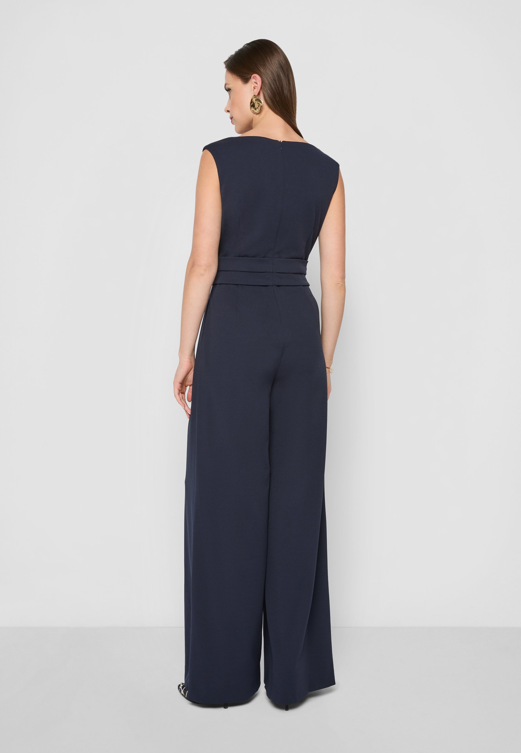 Vera Mont Damen Jumpsuit Kurzarm – Eleganter Overall Mit Chiffon-Überrock | Für Besondere Anlässe, Größe 36-46