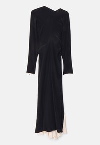 LONG SLEEVE DRAPED DRESS - Proginė apranga - black/ballet pink