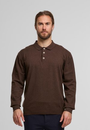ZANDER - Langarmshirt - dark brown mix