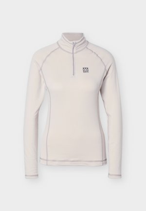 66 North, GRETTIR ZIP NECK - Fleecepullover - dark stone