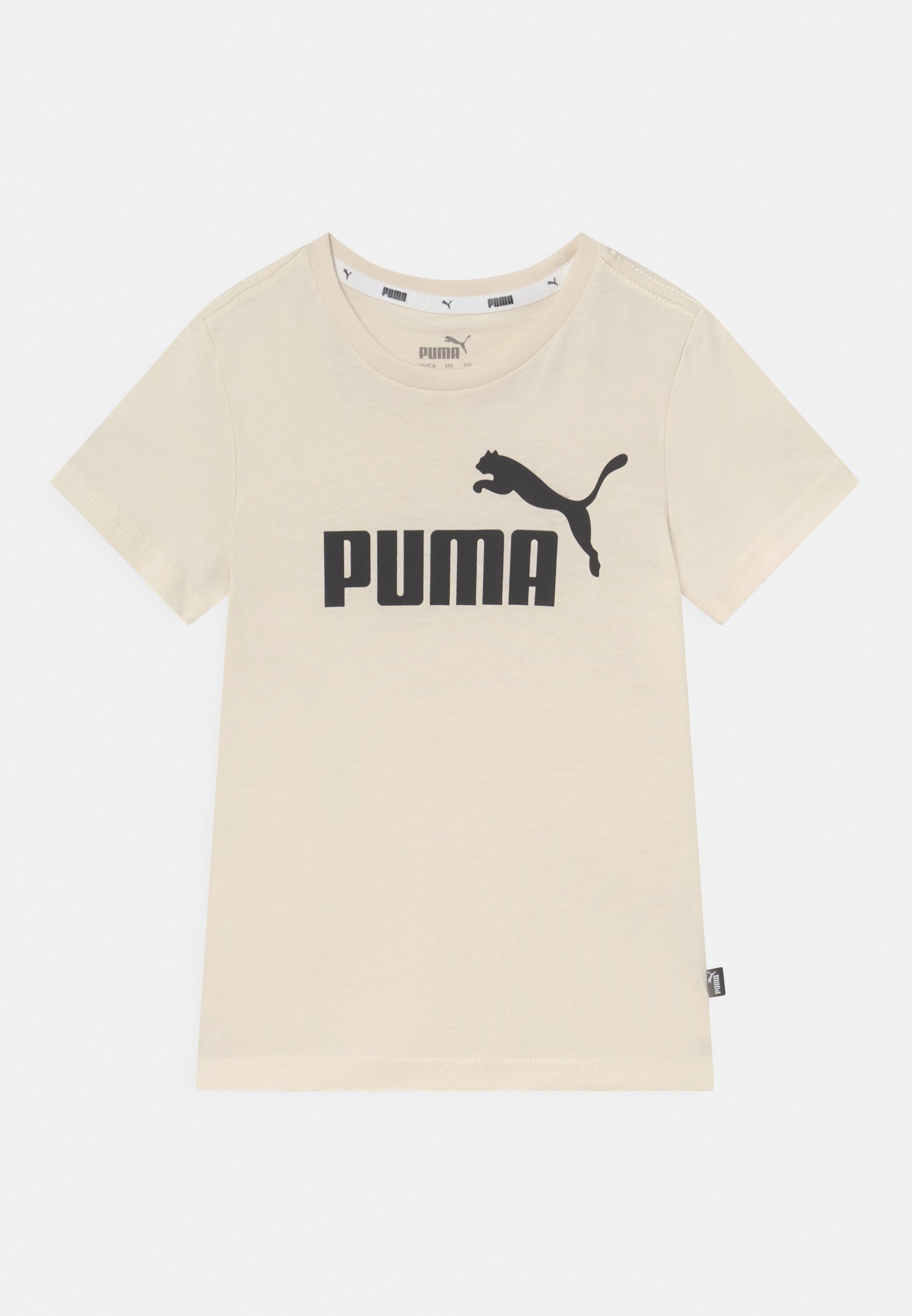 Puma LOGO TEE UNISEX - Marškinėliai su spaudiniu - ivory glow/beveik balta  - Zalando.lt