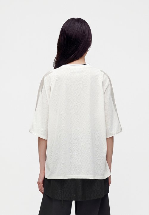 PUMA Camiseta de Casual de Mujer LACE PACK Oversized Short Slee Blanco — photo 3
