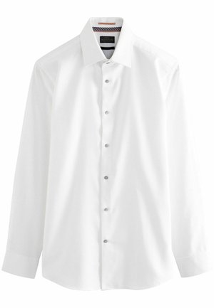 Next SIGNATURE TRIMMED SINGLE CUFF - Camisa elegante - white herringbone