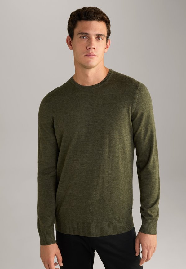 DENNY - Strickpullover - oliv meliert