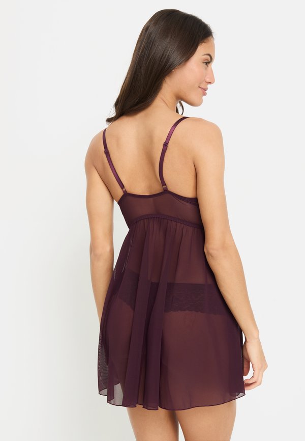 SEXY PUSH-UP NEGLIGÉ - Nightie - aubergine3