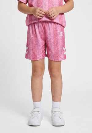 Hummel, HUMMEL UNISEX - Sports shorts - chateau rose/bright white