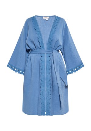 usha KIMONO - Summer jacket - denimblau
