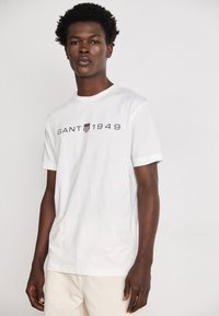 GANT PRINTED GRAPHIC - T-shirt med print - eggshell