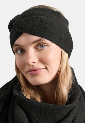 Street One, FEINSTRICK STIRNBAND IN UNIFARBE - Cache-oreilles - black