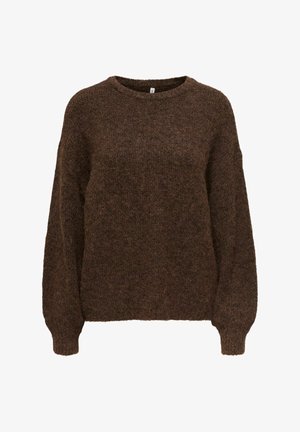 ONLY, ONLNELLIE O NECK - Trui - coffee bean