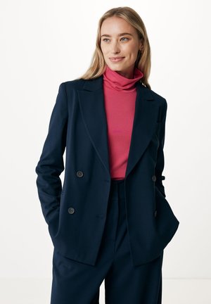 Mexx Double Breasted Blazer Jacket - Halflange jas - navy