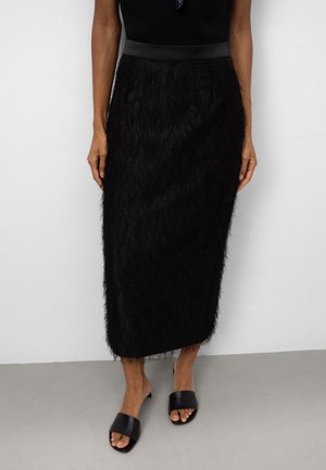 FRINGED  - Pennkjol - black