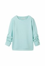 Sweat-shirt Fille Tom Tailor - Coupe Oversize, Col Zip, Poche Kangourou - Matière Douce Pour Enfants Et Ados