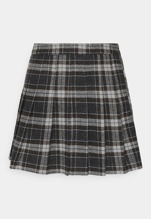 ONLY ONLCHELSEA CHECK SKIRT - Klostuotas sijonas - black/white