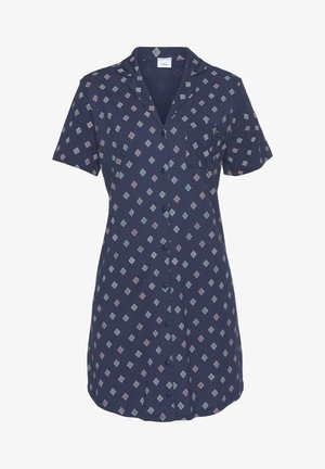 s.Oliver Nattrøjer / negligé - dunkelblau gemustert