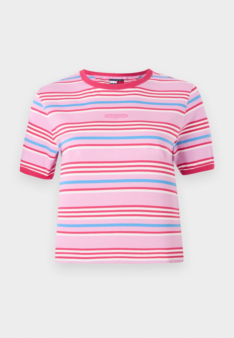 Tommy Jeans T-shirt print donkerroze Tommy Jeans T-shirt print donkerroze