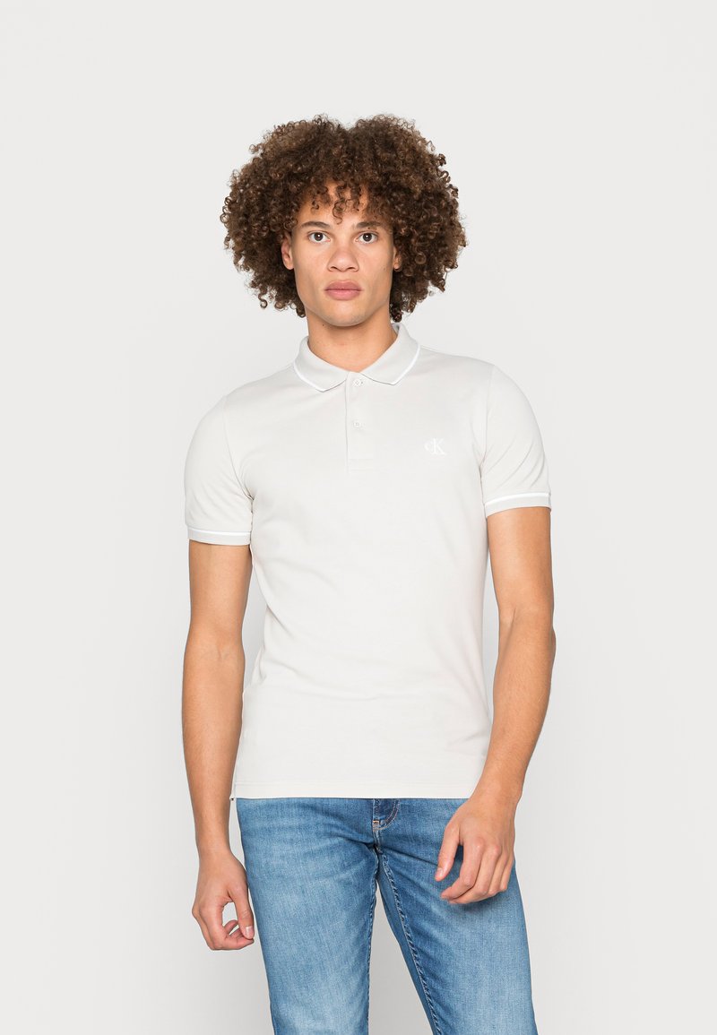 Calvin Klein Jeans TIPPING SLIM - Polo - stratus grey