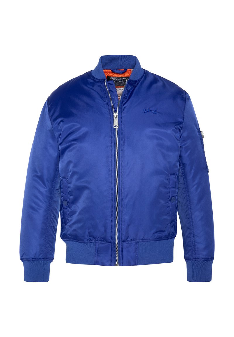 Schott Bomberjacks blauw Schott Bomberjacks blauw