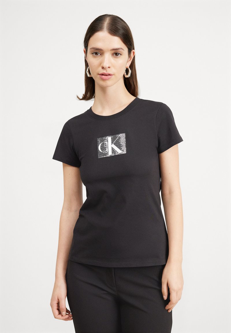 Calvin Klein Jeans Black Cotton T-Shirt