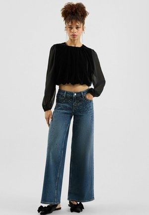 CATIE - Wide Leg - blau