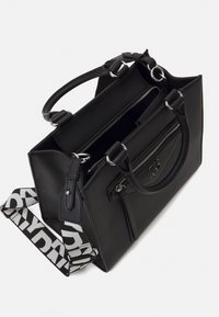 DKNY POINT TOTE - Borsa a mano - black/silver