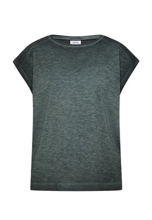 Cecil, T-SHIRT AUS JERSEY IM GARMENT DYE LOOK - Camiseta básica - palm breeze green