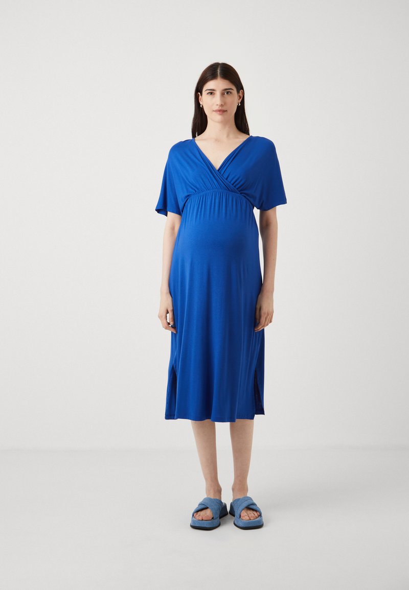ONLY MATERNITY OLMAMAZE ALL IN ONE NURSING DRESS - Obleka iz džersija - mazarine blue
