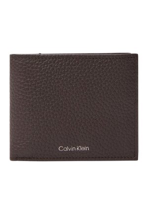 Calvin Klein EMBOSS BILL FOLD COIN - Punge - dark brown