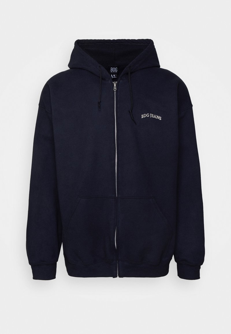 BDG Urban Outfitters ZIP UP HOODIE UNISEX Mikina na zip black/černá