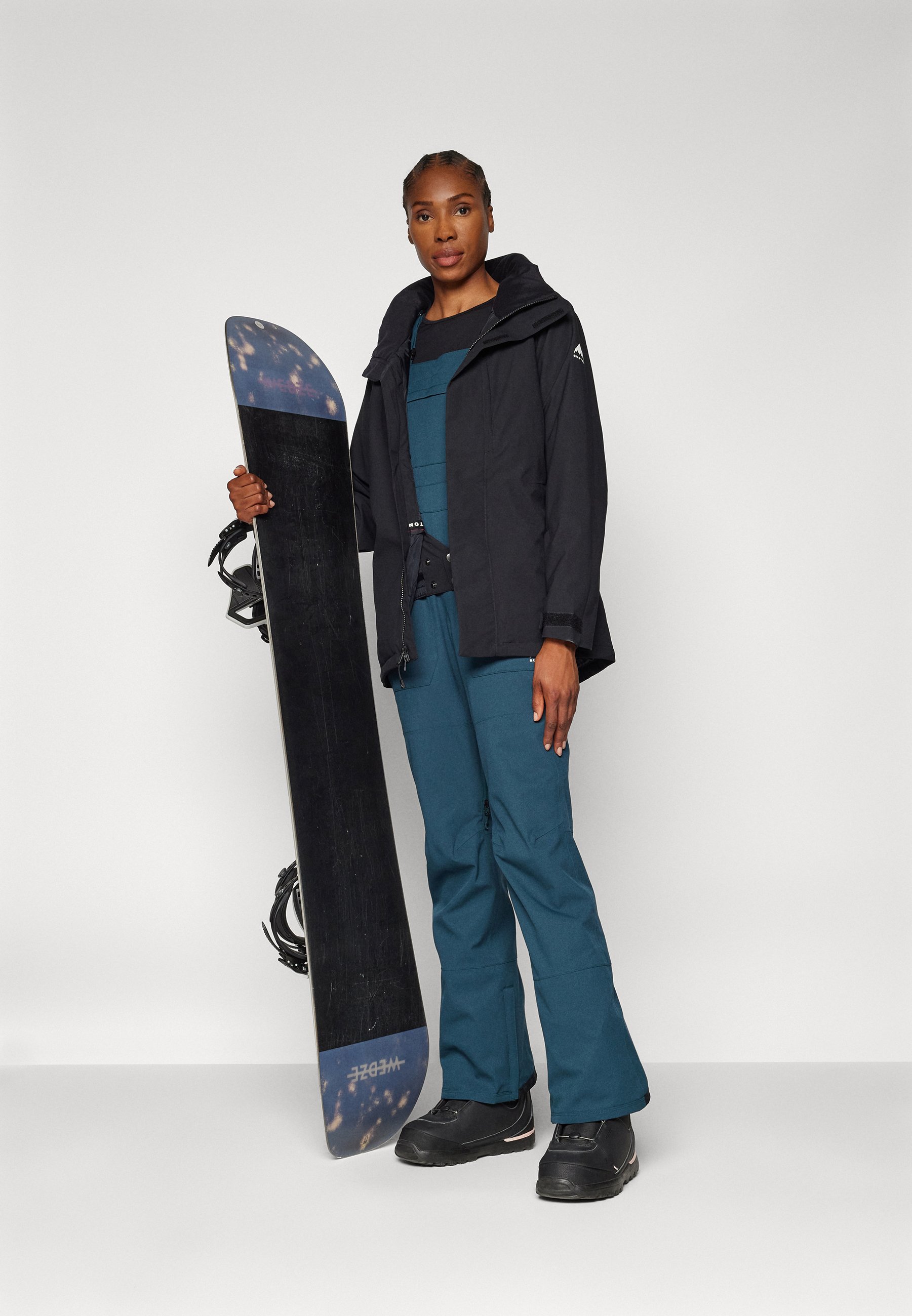 Burton AVALON BIB - Snowboard-Hosen - deep emerald/blau