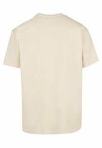 Merchcode FRIDA KAHLO LOGO ROSE HEAVY OVERSIZE TEE - Camiseta estampada - sand