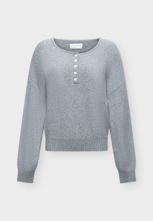 Abercrombie & Fitch, CAPSULE HENLEY SUNDAY SWEATER - Пуловер - grey