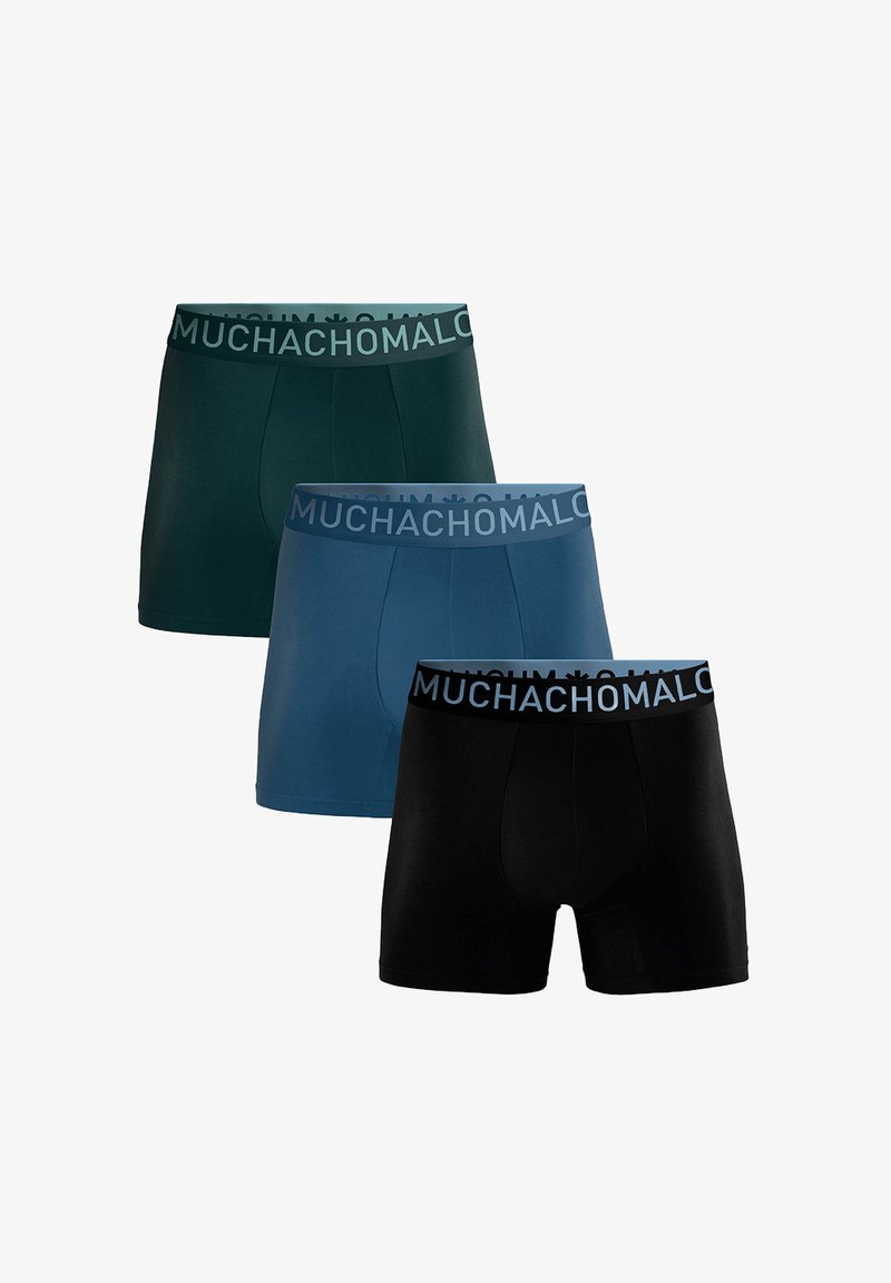 MUCHACHOMALO 3-PACK SOLID - Ozke boksarice - black blue green